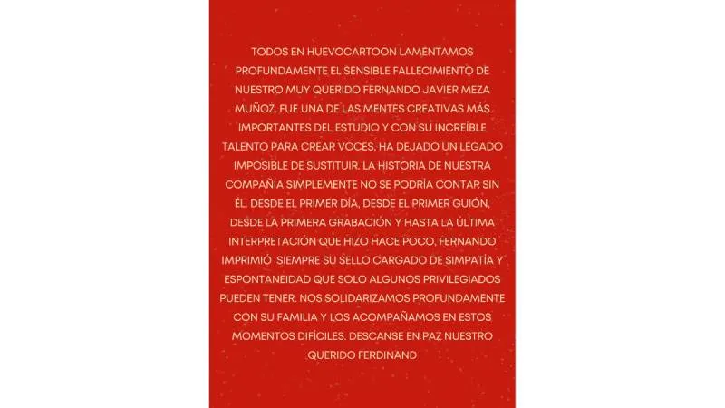 Meza prestó su voz a personajes icónicos que marcaron una generación de animación en México./ FB