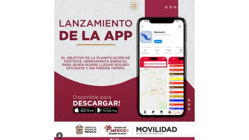 Rutómetro muestra rutas autorizadas, costos aproximados y tiempos estimados del transporte público en el Edomex./ X