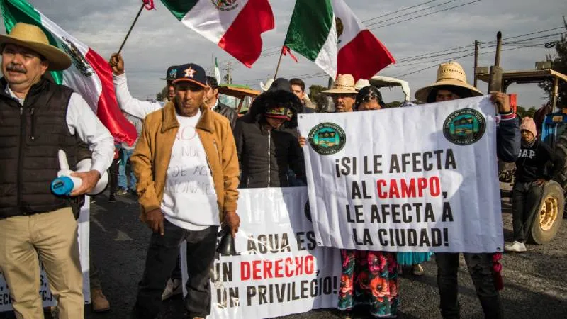 Agricultores señalan que su movilización será pacífica, pero buscan que el gobierno escuche sus demandas sobre el uso del agua./ X