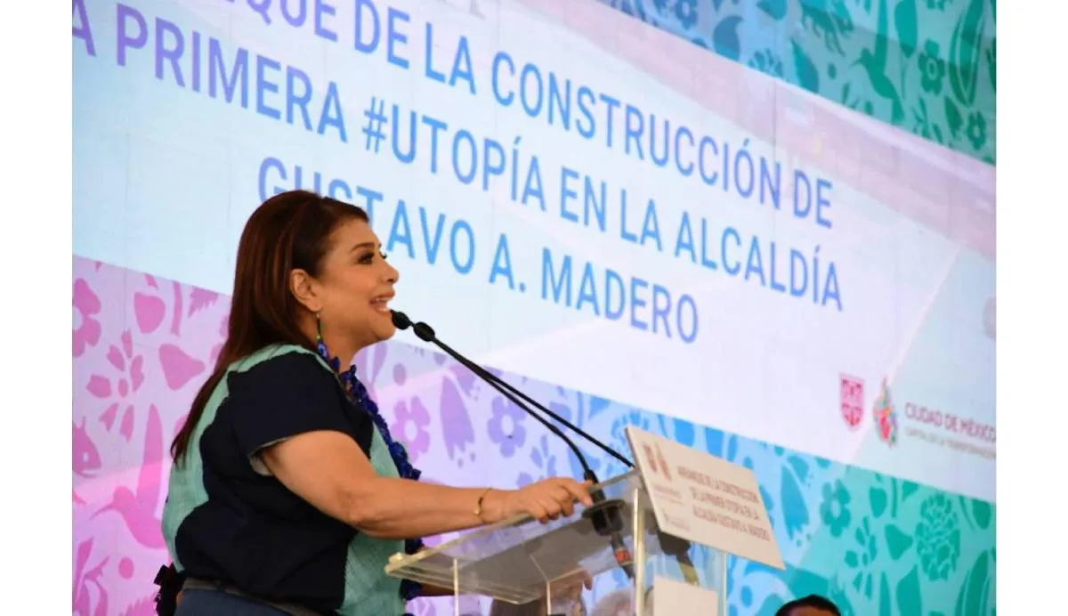 La Jefa de Gobierno de la Ciudad de México, Clara Brugada Molina, encabezó el arranque formal de la construcción de la Utopía Hermanos Galeana | SOBSE