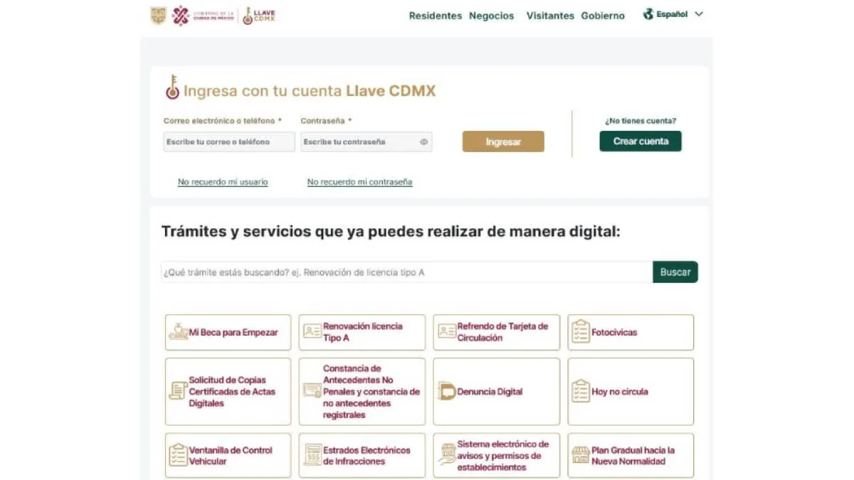 Esta cuenta te permite autenticarte en múltiples plataformas oficiales, desde programas sociales y servicios escolares. / Captura de pantalla