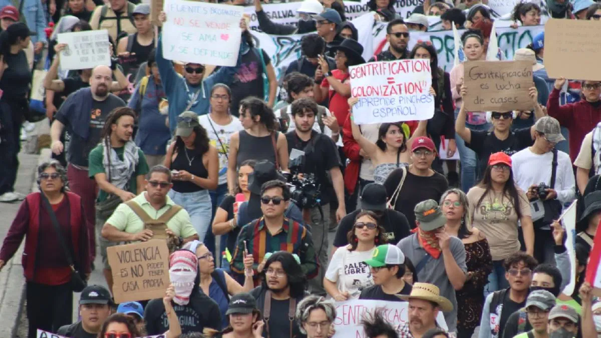 La movilización se desarrolló bajo el lema de “El territorio no se vende, se defiende”. /X/ @YoXLas40Horas2