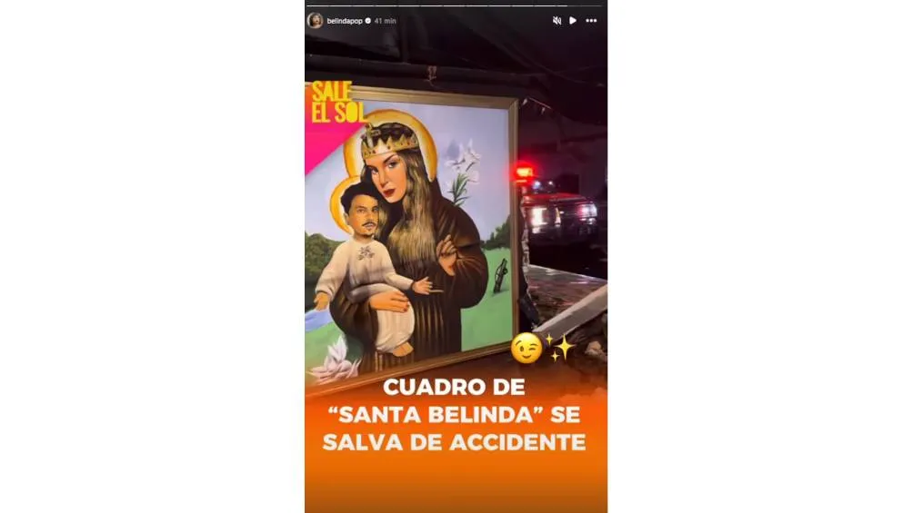 La cantante compartió la publicación en sus historias de Instagram. / Captura de pantalla