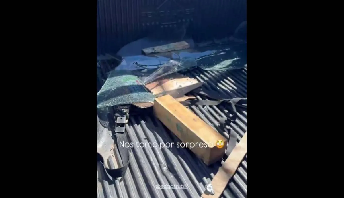 Paco compartió que su equipo fue víctima de un cristalazo / Captura de pantalla