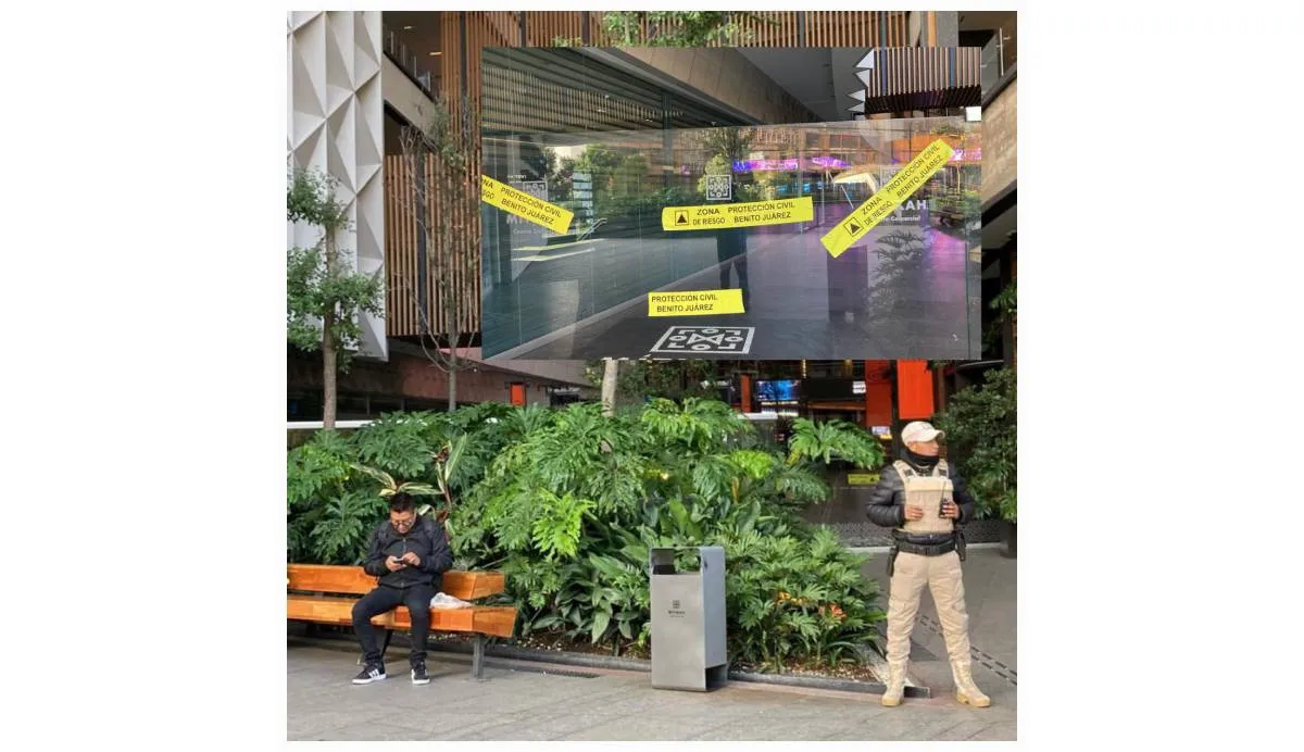 Colocan sellos y continúa cerrada la Plaza Mitika por el desplome del elevador|X