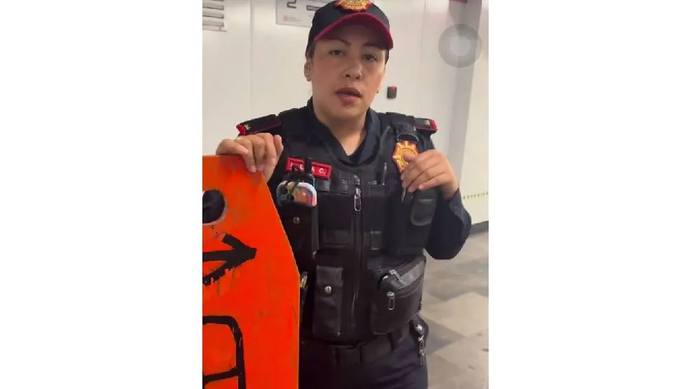El incidente tuvo lugar la tarde del martes 12 de agosto en la estación Merced de la Línea 1, / Captura de pantalla
