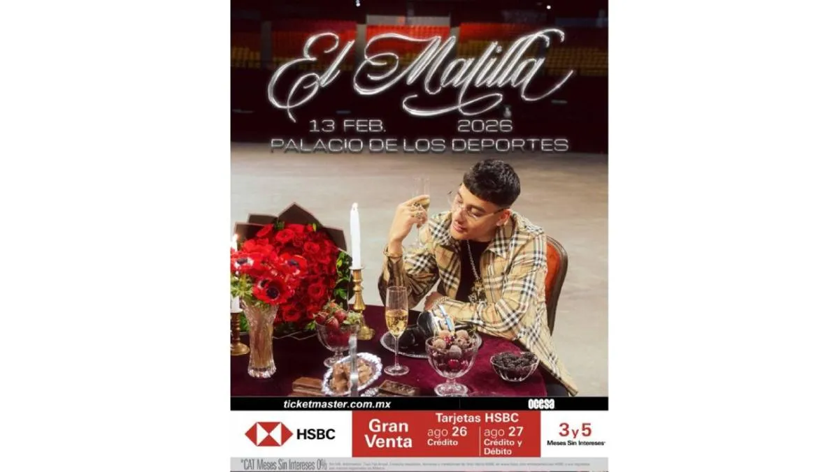 El Palacio de los Deportes, con capacidad para 20 mil personas, recibirá por primera vez a El Malilla. / OCESA