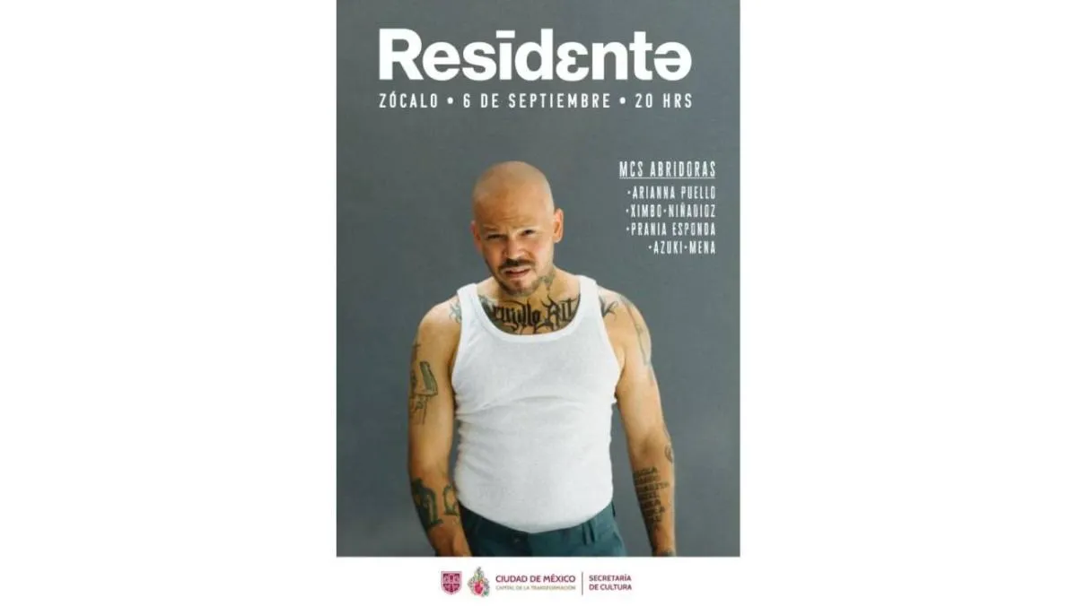 Residente en el Zócalo capitalino se presentará de forma gratuita. / Gobierno de México