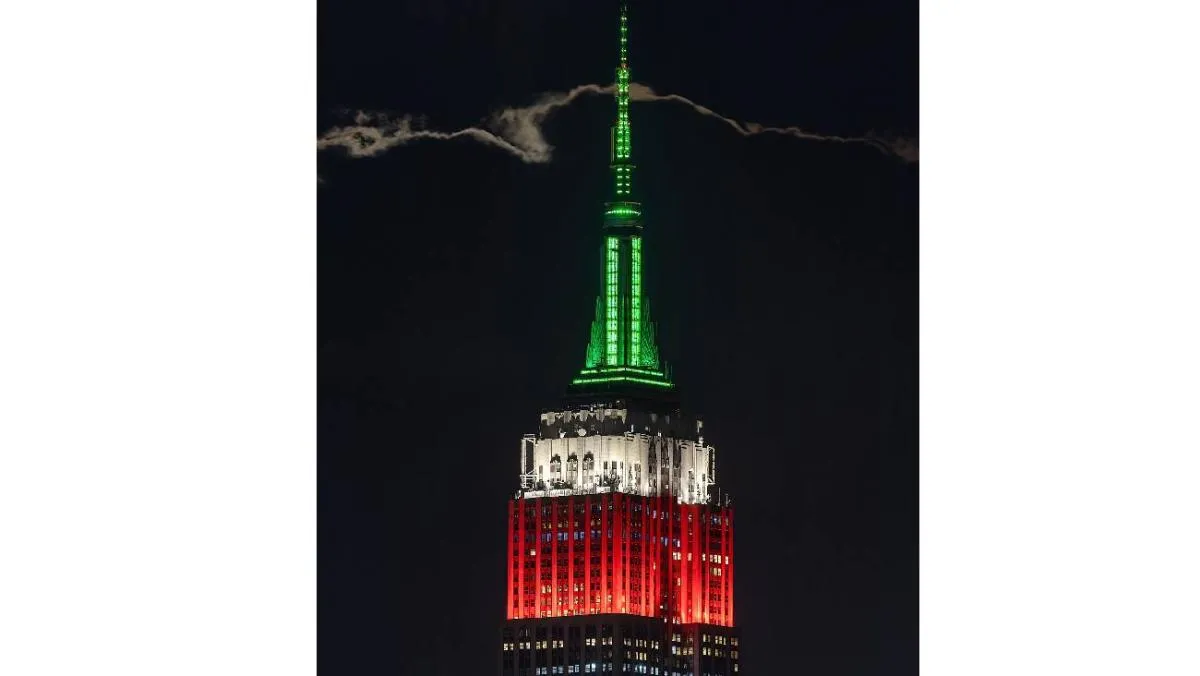 El Empire State Building en Nueva York fue uno de los primeros en sumarse. / X:@EmpireStateBldg