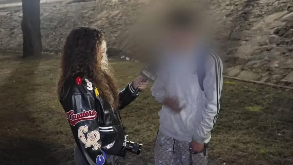 Armando relató que su husky, conocido como “Lomito”, lo ayudó a ponerse a salvo. / Captura de pantalla