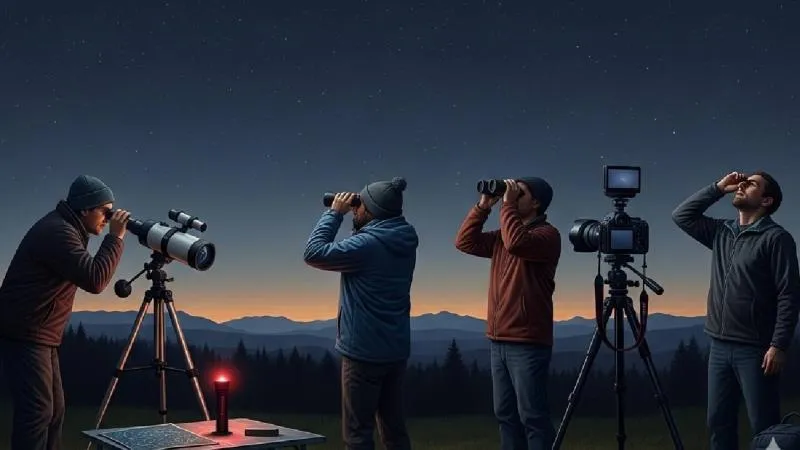 Los astrónomos recomiendan buscar espacios abiertos, preferentemente en zonas rurales o miradores, donde el cielo esté libre de obstáculos. / IA