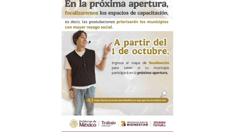 La próxima fecha de inscripción al programa es el 1 de octubre de 2025. / @JovConFuturo