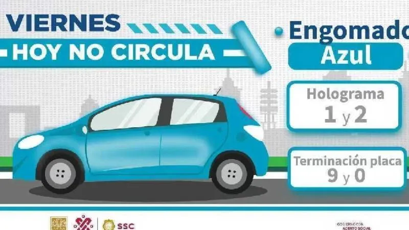 Estos son los autos que no circulan este viernes. / X