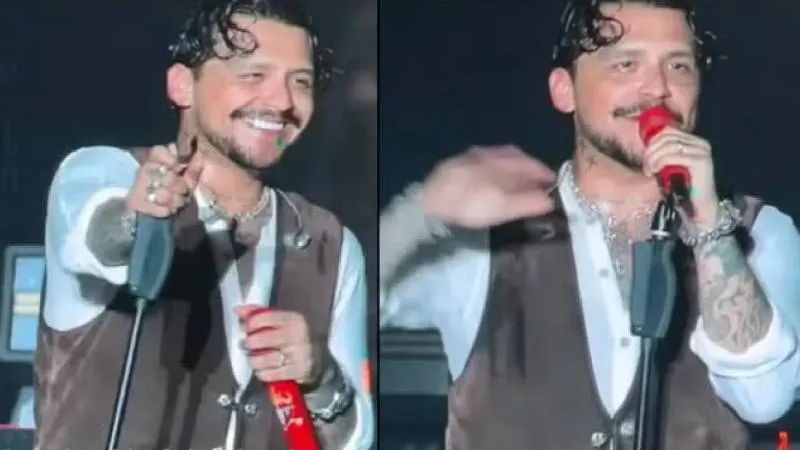 Abuchean a Ángela Aguilar en concierto de Nodal./ Captura de pantalla