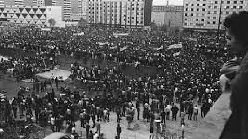Ese día, una manifestación pacífica de estudiantes fue reprimida violentamente por el ejército y fuerzas policiales. / RS