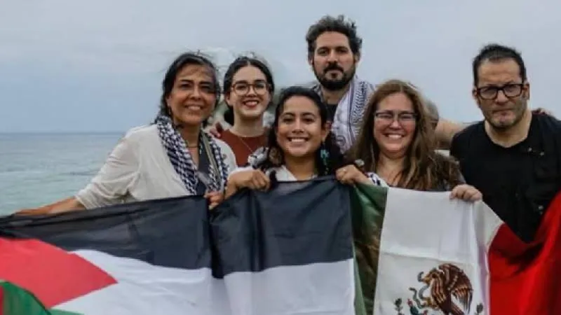 Entre los mexicanos que forman parte de la Flotilla Sumud se encuentran Carlos Pérez Osorio, Ernesto Ledesma Arronte. / RS