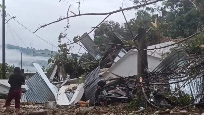 En Guerrero y Veracruz se reportaron las mayores afectaciones, con decenas de viviendas destruidas. / X