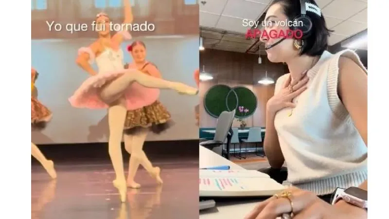 El trend consiste en mostrar un “antes y después”. / Captura de pantalla