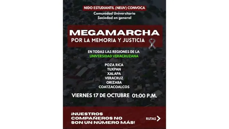 La megamarcha, llamada “megamarcha por la memoria y la justicia”, se realizará en distintas ciudades. / X