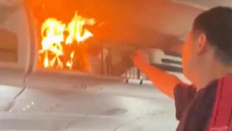 a tripulación actuó de inmediato y logró controlar el fuego antes de que se propagara, / Captura de pantalla