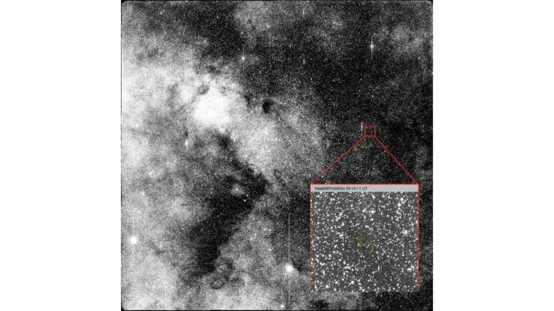 Observación del cometa 3I/ATLAS cuando fue descubierto el 1 de julio de 2025. / NASA