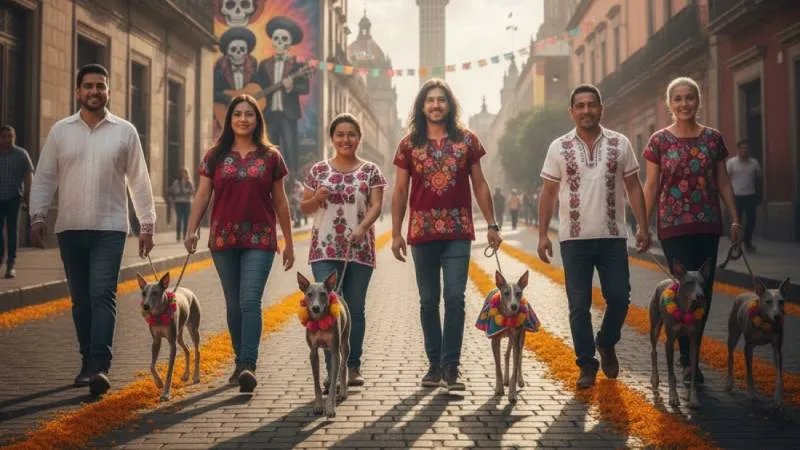 Cientos de personas caminarán junto a sus perros por Madero para mantener viva una tradición ancestral. / Google Gemini