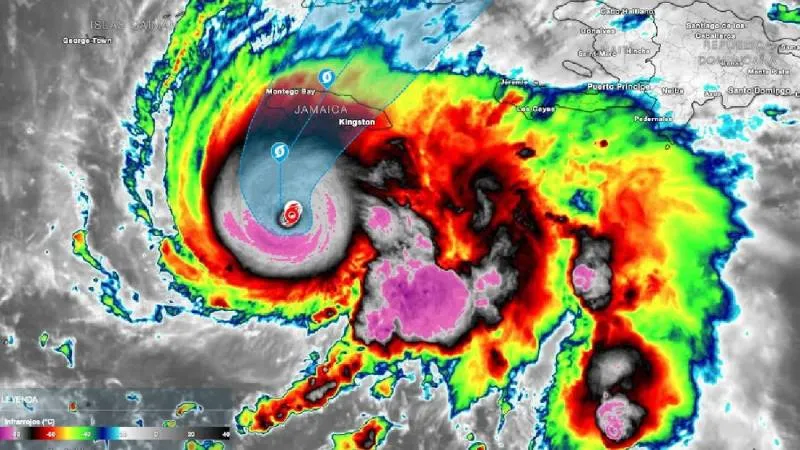 En el momento de su formación, el centro del sistema se localizaba aproximadamente a 480 km al sur de Puerto Príncipe. / Meteored