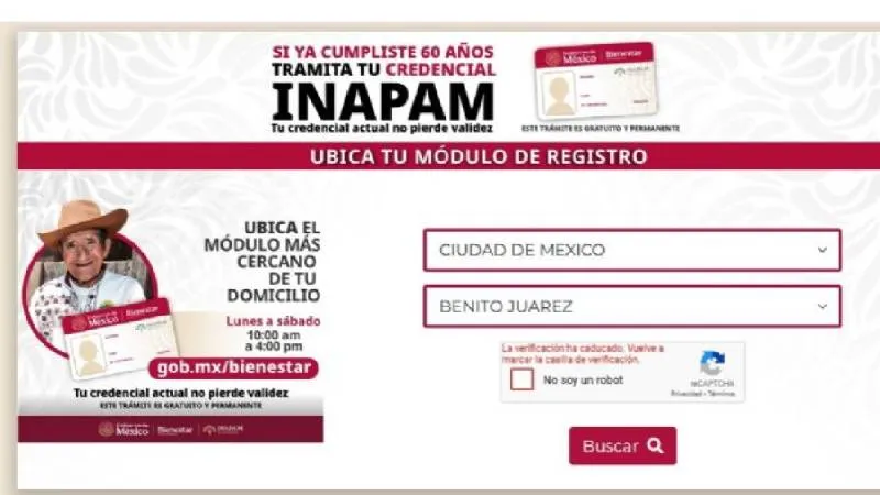 Los módulos del INAPAM atienden de lunes a viernes; basta con llevar identificación, CURP y comprobante de domicilio./ Captura de pantalla