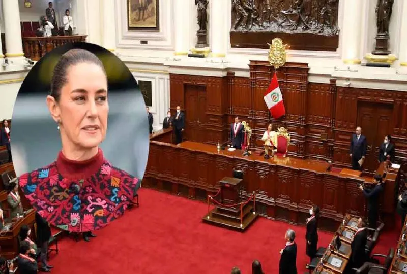 Legisladores peruanos acusaron a Claudia Sheinbaum de “injerencia inaceptable” en los asuntos internos del país andino./ RS