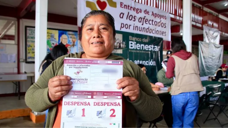 Además del recurso económico, el Gobierno Federal entregará despensas y enseres domésticos a las familias afectadas por las lluvias. / RS