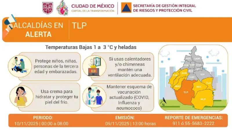 Niños y adultos mayores son los más vulnerables ante las bajas temperaturas en la ciudad./ X