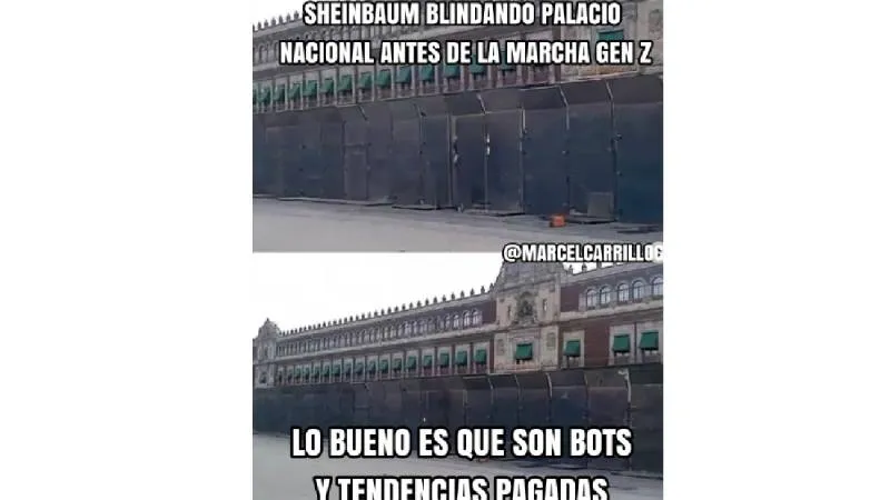 Usuarios en X e Instagram compartieron decenas de memes sobre la marcha de la Generación Z./ RS