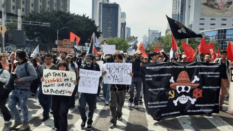 El símbolo pirata del anime representa libertad y rechazo a la opresión, según manifestantes./ RS
