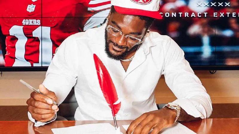 Aiyuk firmó con los Niners el año pasado | 49ers