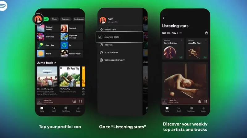 El Wrapped se consulta directamente desde la app móvil de Spotify cuando se libera./ Spotify