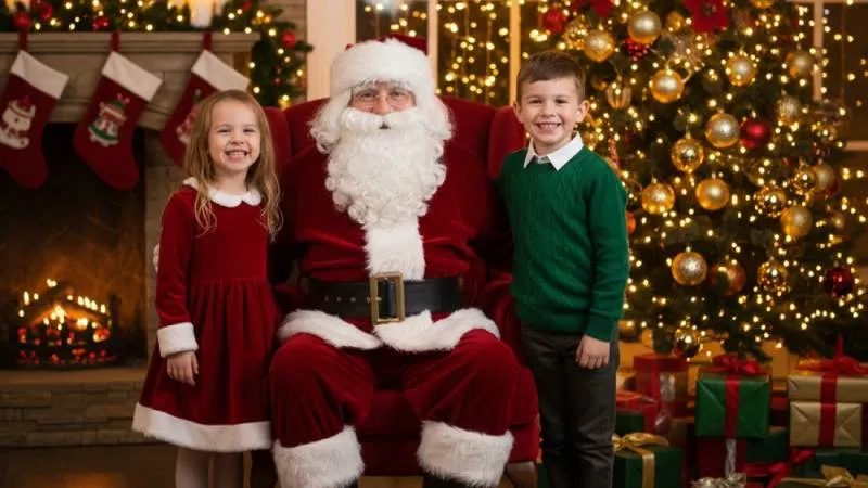 Las imágenes generadas por IA pueden recrear ambientes cálidos y festivos en segundos. / Google Gemini