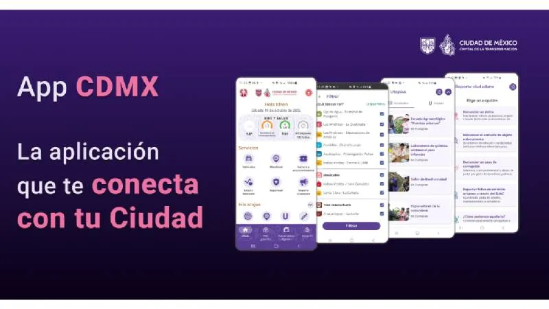 La App CDMX integra la nueva Tarjeta de Movilidad Digital para pagar transporte público directamente desde el celular./ Ciudad de México