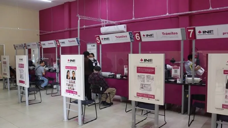 Durante el cierre temporal, no se podrán realizar trámites como renovación, reposición o cambio de domicilio de la credencial para votar./ INE