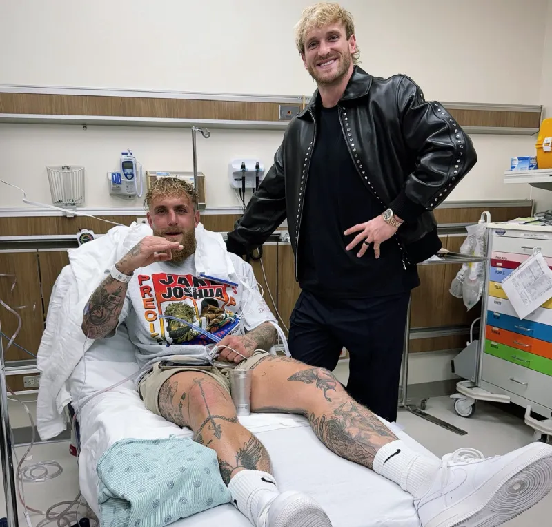Jake Paul desde el hospital tras el combate | X: @LoganPaul