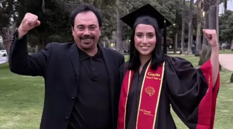 Hugo Sánchez con su hija Hana | X: @hugosanchez_9