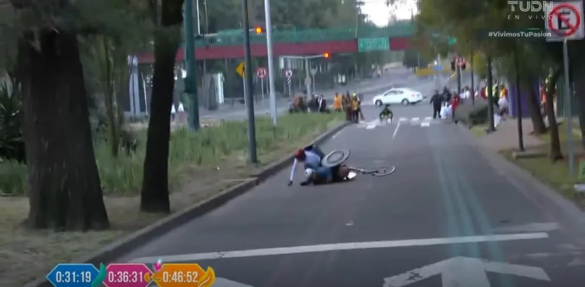 El incidente se dio llegando a Paseo de la Reforma