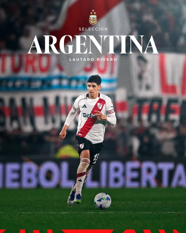 Lautaro Rivero, convocado con Argentina | X: @RiverPlate