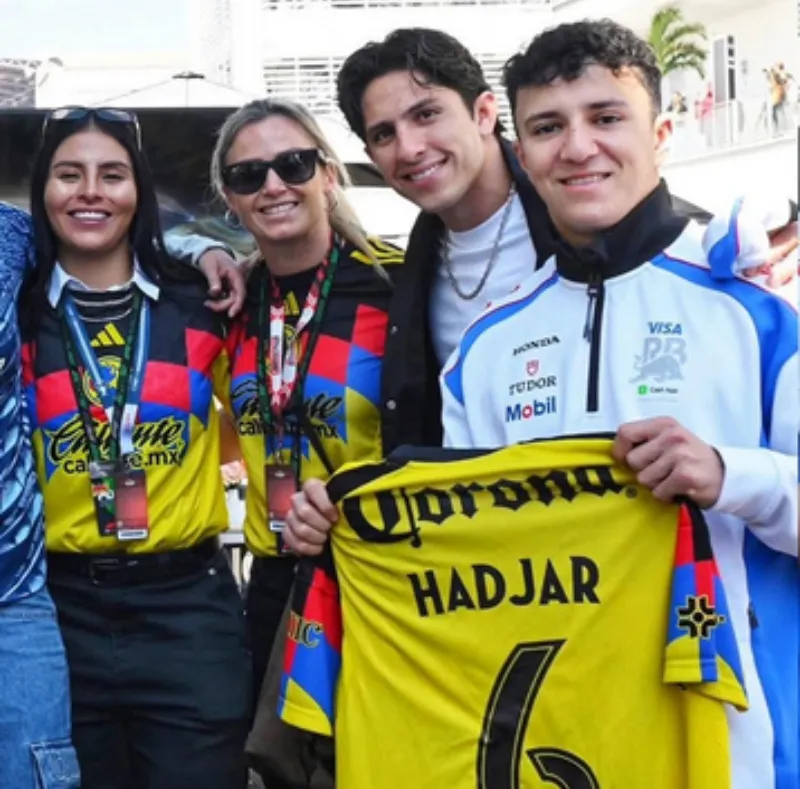 Isack Hadjar recibió camiseta del América | CAPTURA