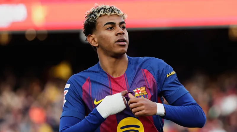 Lamine Yamal marcó el primero del Barcelona | AP