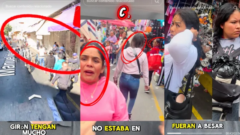 Las personas solo tuvieron unos segundos para robarle su cartera / Redes Sociales