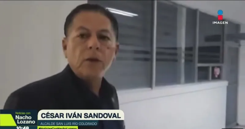 César Iván Sandoval explicó que las autoridades le dieron un buen trato / Redes Sociales
