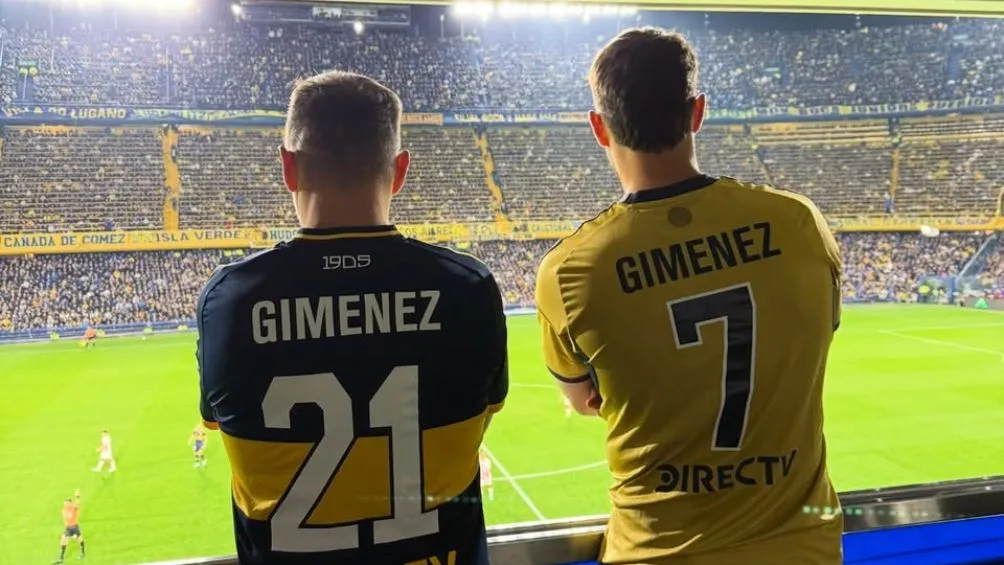 Chaco Giménez y su hijo en Argentina | @Santgimenez_