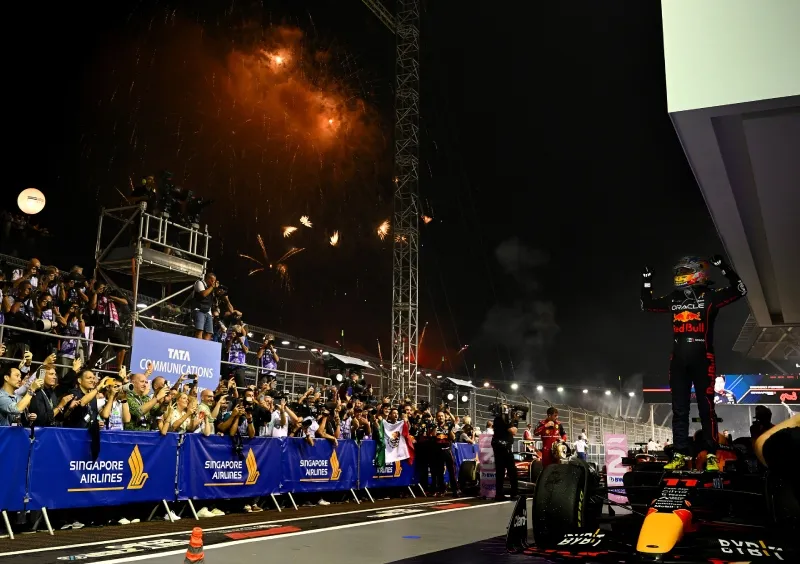 Checo Pérez ganó en Marina Bay en 2022