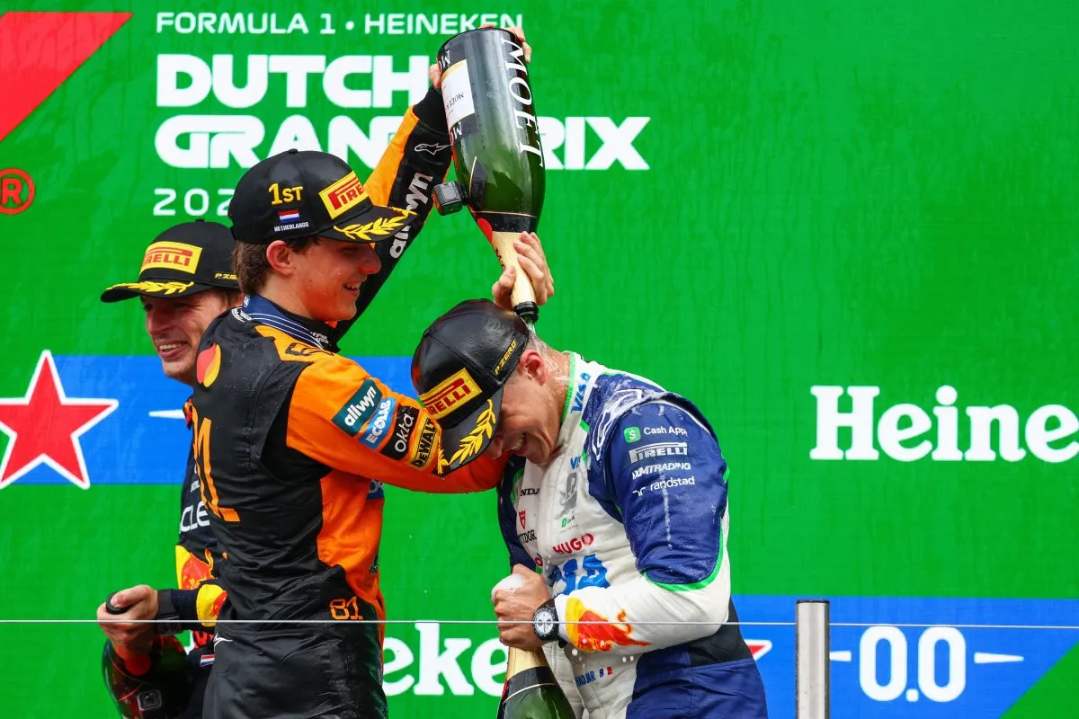 Hadjar logró su primer podio de la categoría