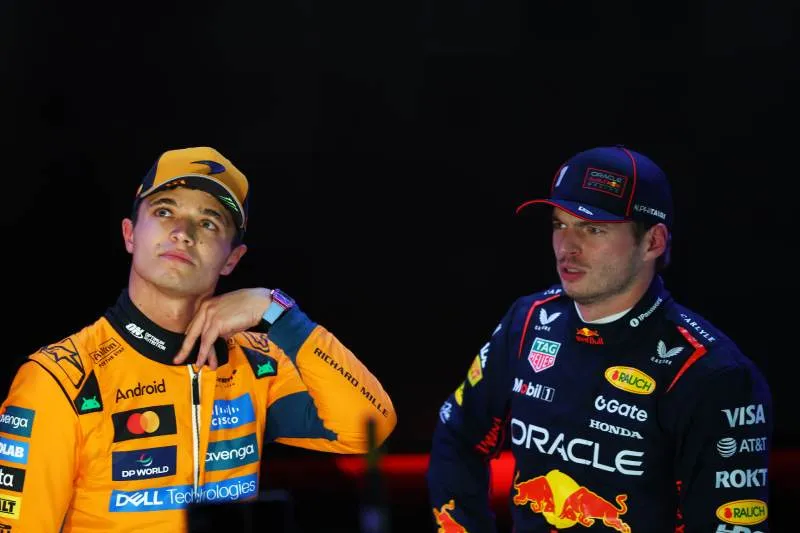 Lando Norris y Max Verstappen | RBR